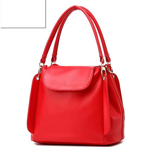 

Women's PU Top Handle Bag Solid Color Wine / Sky Blue / Royal Blue
