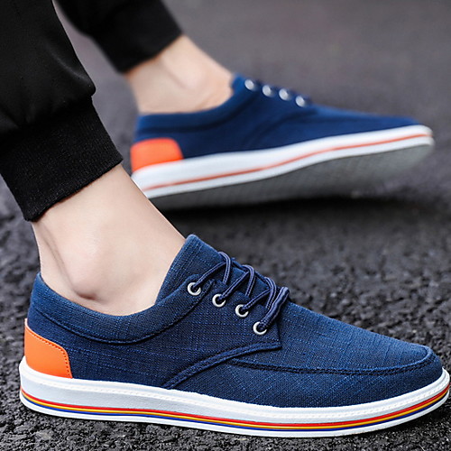 

Men's Canvas Spring Casual Athletic Shoes Blue / Beige / Gray