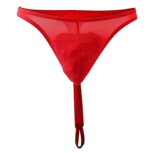 

Men's Basic G-string Underwear - Normal Low Waist Blushing Pink Red One-Size