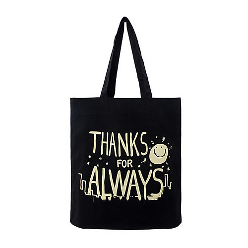 

Women's Nylon Top Handle Bag Letter Black