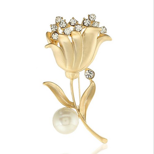 

Women's Cubic Zirconia Brooches Classic Fruit Stylish Simple Classic Brooch Jewelry Gold Pink Red For Party Gift Daily Work Festival