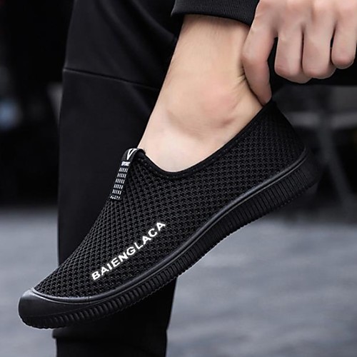 

Men's Mesh Spring & Summer Classic Loafers & Slip-Ons Black