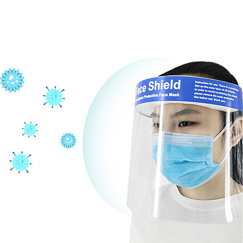 

Protective Mask Pollution Protective Hat Adjustable Full Face Shield Clear Face Anti-Fog Anti-Droplets Protection Face Shield