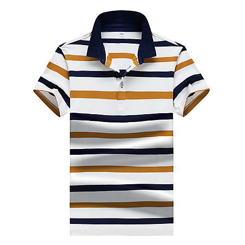 

Men's Daily Polo - Striped Yellow