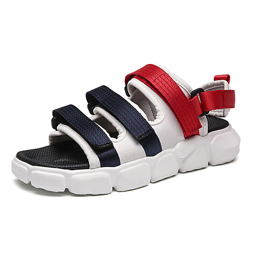 

Men's Canvas Summer Casual Sandals Walking Shoes Breathable White / Blue / Black