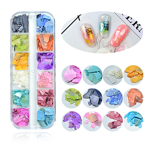 

1 pcs Multi-Design / Universal Cowry Nail Jewelry For Finger Nail 3D Shell nail art Manicure Pedicure Daily Korean / Colorful