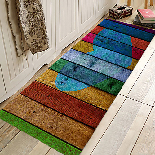 

1pc Modern Stripe Flooring Pattern Bath Mats / Bath Rugs Coral Velve Geometric / Abstract 5mm Bathroom New Design