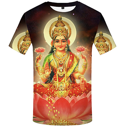 

Men's Daily Sports Basic / Street chic T-shirt - 3D / Graphic Print Rainbow