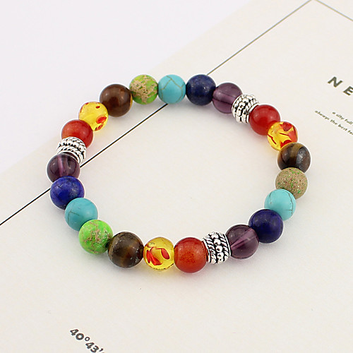 

Women's Bracelet Classic Wedding Birthday Vintage Theme European Trendy Casual / Sporty Ethnic French Alloy Bracelet Jewelry Rainbow For Date Festival