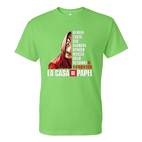 

Inspired by la casa de papel Dali Cosplay Costume T-shirt Polyster Print Printing T-shirt For Men's / Women's