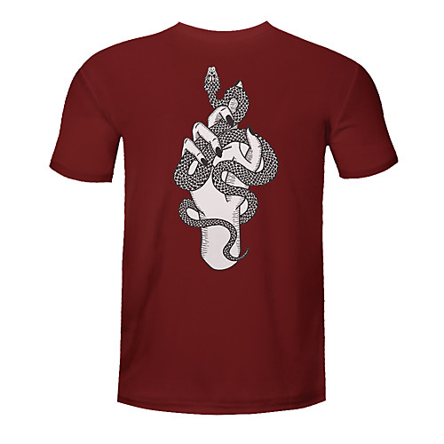 

Men's Women's Cotton Running T-Shirt Workout Shirt Round Neck Running Active Training Jogging Breathable Quick Dry Moisture Wicking Sportswear Snake Plus Size Tee / T-shirt Top Short Sleeve Activewear
