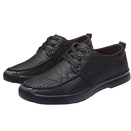 

Men's PU Spring & Summer Casual Oxfords Non-slipping Brown / Black