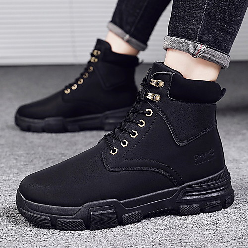 

Men's Suede Fall & Winter Casual Boots Walking Shoes Breathable Camel / Black / Gray