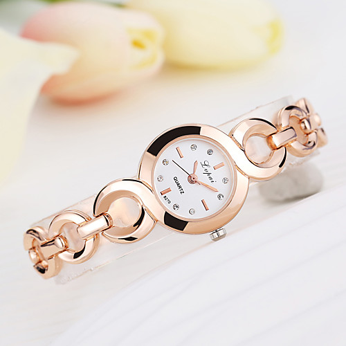 

Women's Quartz Watches Fashion Silver Rose Gold Alloy Chinese Quartz GoldenBlack GoldenWhite White Casual Watch 1 pc Analog One Year Battery Life
