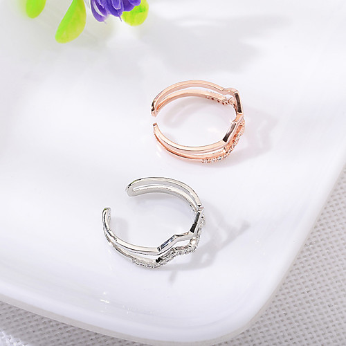 

Women's Ring 1pc Gold Silver Alloy Elegant Holiday European Festival Jewelry