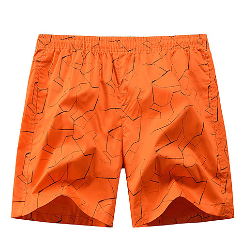 

Men's Sporty / Basic Shorts / Bermuda shorts Pants - Print / Pattern / Geometric Pattern Sporty / Print Orange Green White US32 / UK32 / EU40 US34 / UK34 / EU42 US36 / UK36 / EU44