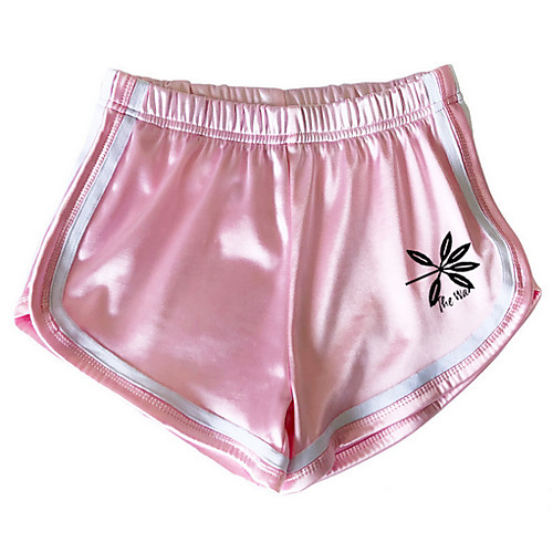 

Women's Basic Shorts Pants - Print Blushing Pink Gold Black S M L