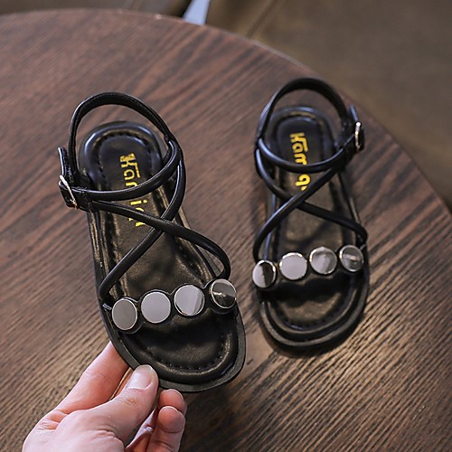 

Girls' Comfort Synthetics Sandals Little Kids(4-7ys) Black / Beige Summer