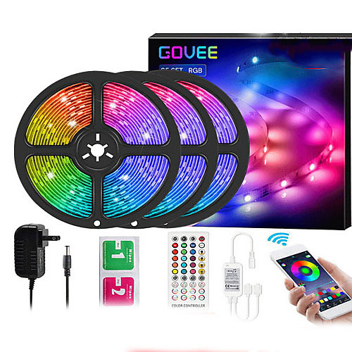 

20m Flexible LED Light Strips 360 LEDs SMD5050 Multi Color Decorative / TV Background 12 V