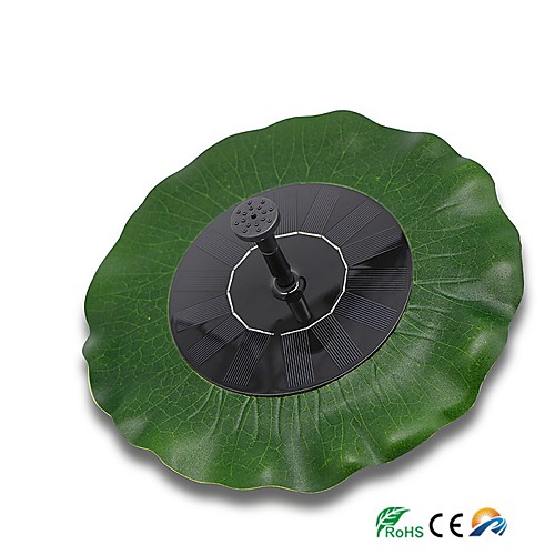 

Floating Solar Lotus Fountain Water Pump for Bird BathNew Upgraded Mini Solar Powered Fountain Pump 1.5W Solar Panel Kit Water Pumpwith 4 Different Spray Pattern Heads for Pond Pool