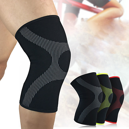 

Knee Brace Knee Sleeve for Joint Pain and Arthretith Running Marathon Anti-slip Strap Compression Collision Avoidance Men's Women's Lycra Spandex 1 Piece Sports Daily Wear Black / Silver Black / Red