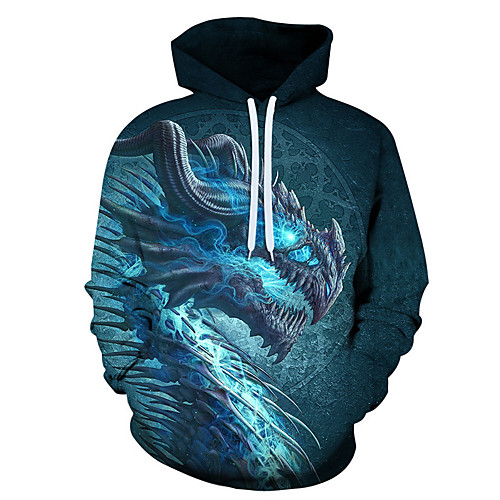 

Men's 3D Print / Casual Hoodie - 3D / Cartoon / Character Rainbow US32 / UK32 / EU40