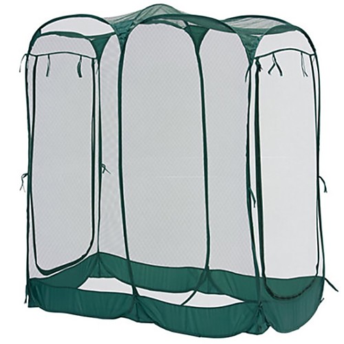 

Dark Green Foldable Mobile Portable Super Dalian Body Chicken Cage With Zipper Door Anti-bird Net Butterfly Cage