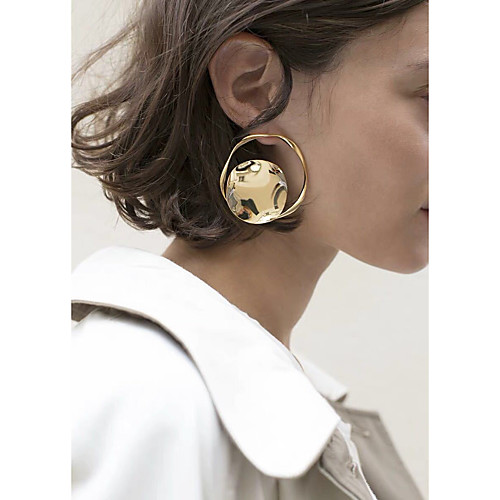 

Women's Drop Earrings Geometrical Simple European Romantic Fashion Earrings Jewelry Gold For Formal Prom Date Street Festival
