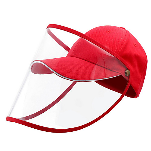 

Unisex Basic Protective Hat-Solid Colored All Seasons Red