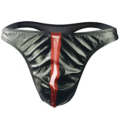 

Men's Basic G-string Underwear - Normal Low Waist Black One-Size