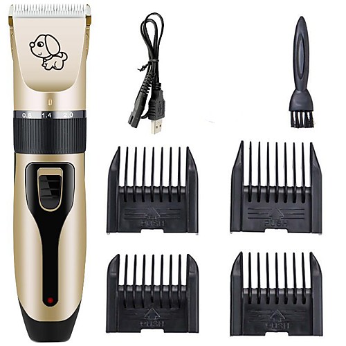 

Animal & Pet Care Cat Dog Grooming Scissors & Clippers Hair Trimmers Hair Clipper Tool Kit Cordless Low Noise Ceramic Plastic Grooming Kits Comb Brush Wireless Low Noise Electric Pet Grooming Supplies