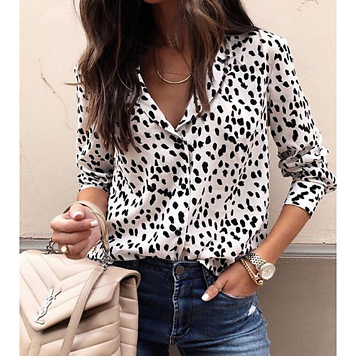 

Women's Daily Shirt - Leopard Khaki