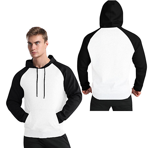

Men's Sports & Outdoors / Basic Hoodie - Color Block / Solid Colored Yellow US32 / UK32 / EU40