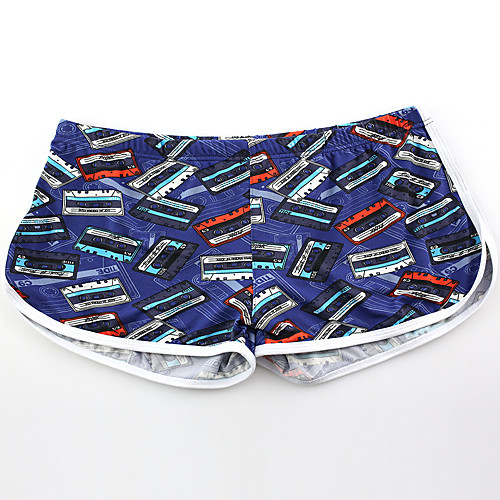 

All Print / Basic Boxers Underwear - Normal Low Waist Blue S M L