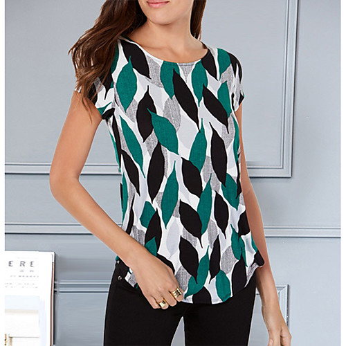 

Women's Daily T-shirt - Geometric Yellow