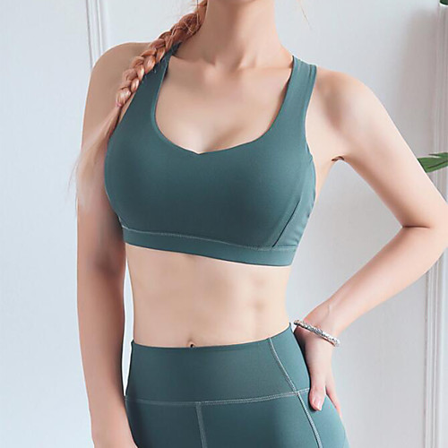 

Activewear Yoga Women's Training / Running Elastane Criss Cross Top