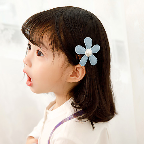 

Fashion Cute Fabrics Hair Clip with Solid 1 Piece Birthday / Daily Wear Headpiece