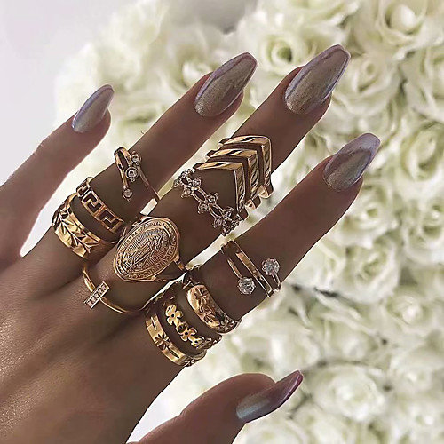 

Women's Ring 1 set Gold Alloy Elegant Holiday European Festival Jewelry