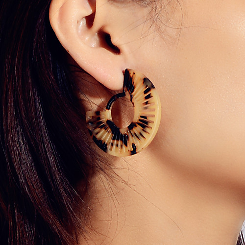 

Women's Earrings Geometrical Wedding Tortoise Stylish Elegant European Romantic French Earrings Jewelry Coffee For Birthday Party Evening Prom Beach Festival 1 Pair