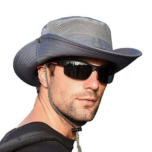 

Fishing Hat Fisherman Hat Hiking Hat Hat 1 PCS Portable Sunscreen UV Resistant Breathable Solid Color Cotton Autumn / Fall Spring Summer for Men's Women's Camping / Hiking Hunting Fishing Grey Khaki