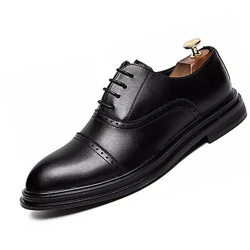 

Men's PU Spring & Summer Business Oxfords Non-slipping Brown / Black