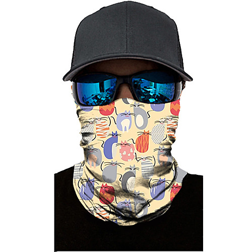 

Neck Gaiter Pollution Protection Quick Dry Ultraviolet Resistant Rainbow Balaclavas Bandana for Adults' Road Cycling Hiking Cycling