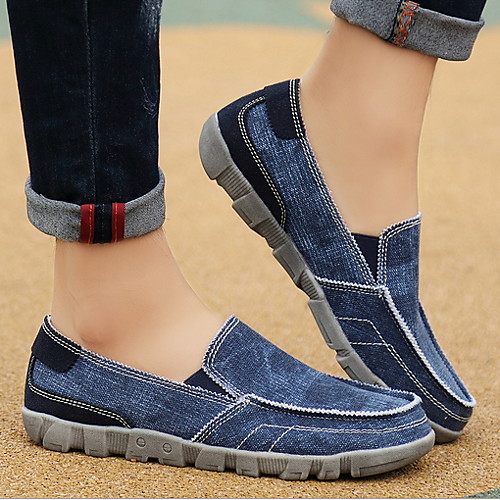 

Men's Canvas Spring & Summer Classic Sneakers Blue / Gray