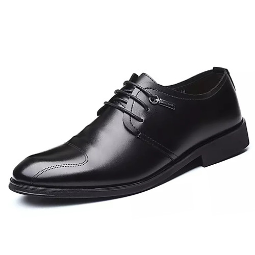 

Men's PU Spring & Summer Casual Oxfords Non-slipping Black