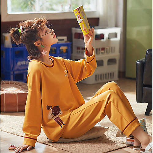 

Women's Suits Nightwear Yellow M L XL