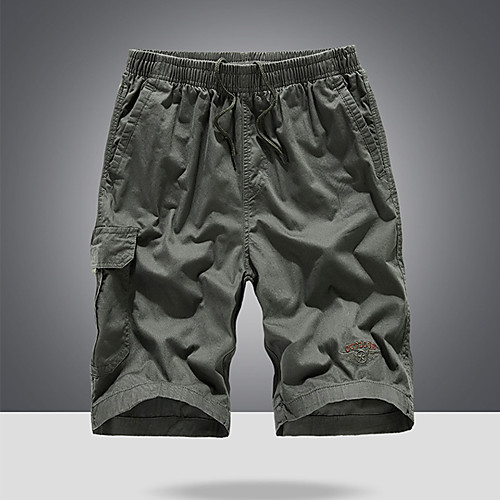 

Men's Hiking Shorts Hiking Cargo Shorts Outdoor Breathable Quick Dry Sweat-wicking Comfortable Cotton Shorts Bottoms Hunting Fishing Climbing Army Green Khaki Blue L XL XXL XXXL Standard Fit