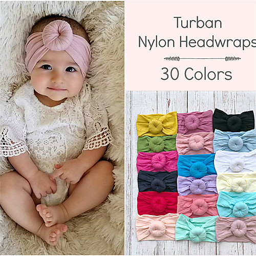 

Fabric Headbands Durag Kids Bowknot Elasticity For New Baby Holiday Stylish Active Buff Cuticolor Dark purple 1 Piece