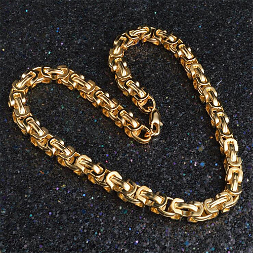 

Men's Women's Chain Necklace Classic Flower Fashion Gold Plated Gold 50 cm Necklace Jewelry For