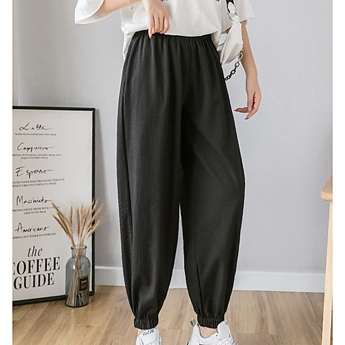 

Women's Basic Harem Pants - Solid Colored Red Green Blue S M L