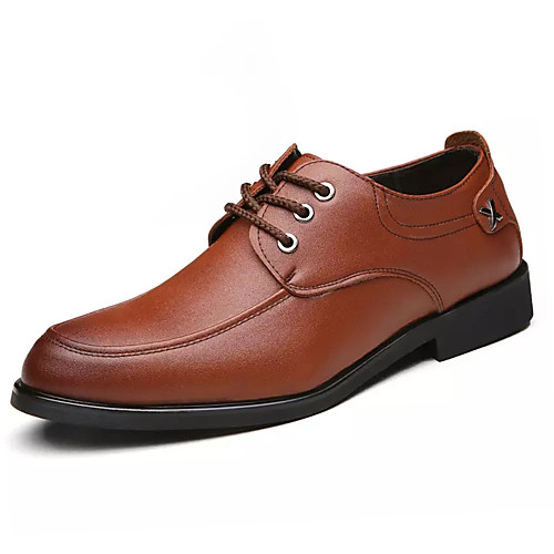 

Men's PU Spring & Summer Casual Oxfords Non-slipping Brown / Black